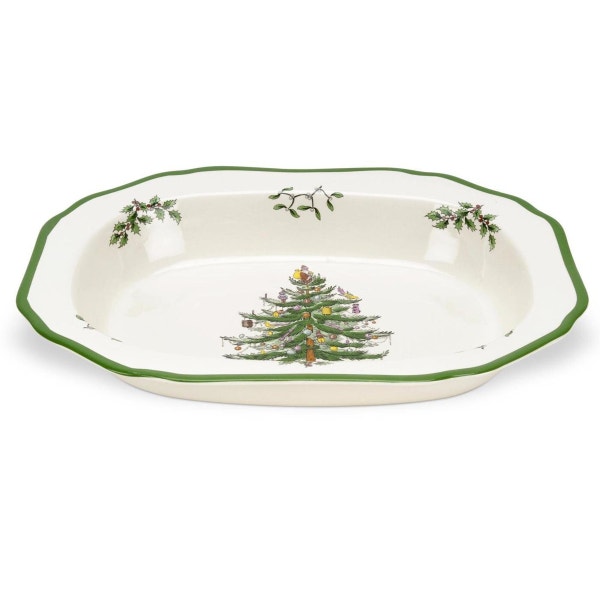 portmeirion Spode Christmas Tree Open Vegetable Dish