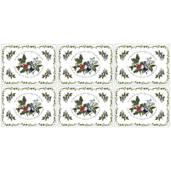 Portmeirion The Holly And The Ivy Placemat & Free Coaster Set