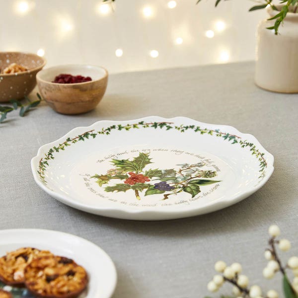 Portmeirion The Holly And The Ivy Scalloped Platter