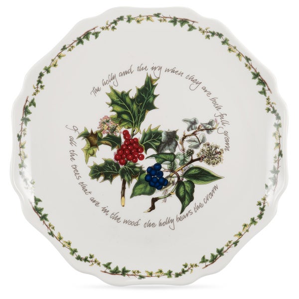 portmeirion The Holly and the Ivy Scalloped Platter