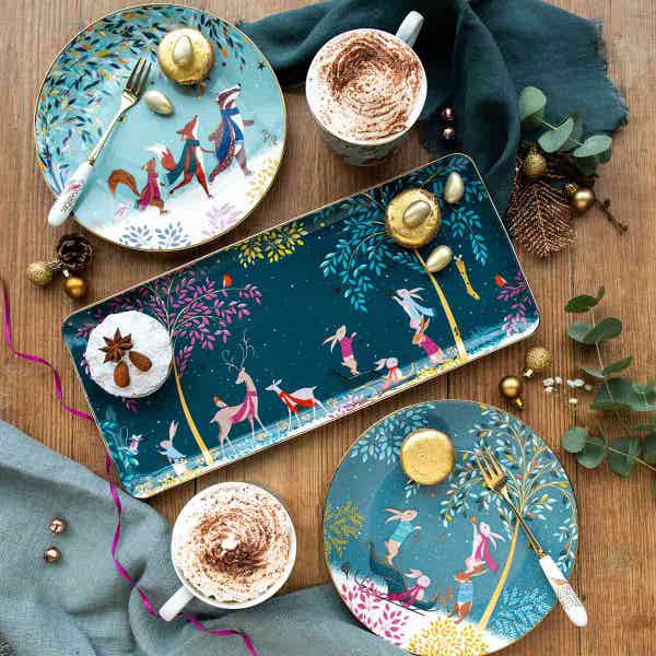 Portmeirion Woodland Tales Sandwich Tray Deer & Robin