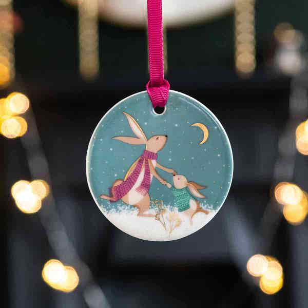 Portmeirion Woodland Tales Set Of 3 Christmas Decorations Assorted