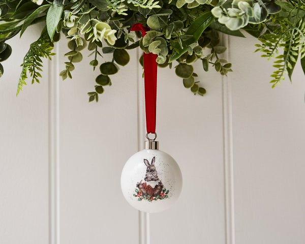 Portmeirion Wrendale Christmas Merry Christmas Bauble