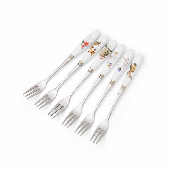 portmeirion Wrendale Designs Christmas Pastry Forks