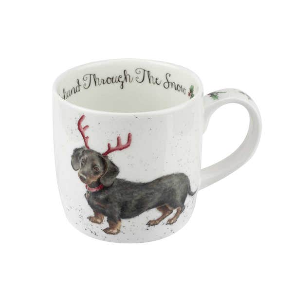 Portmeirion Wrendale Designs Dachshund Mug & Coaster Set