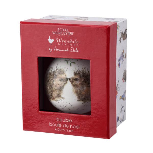 Portmeirion Wrendale Designs Hedgehugs Christmas Bauble