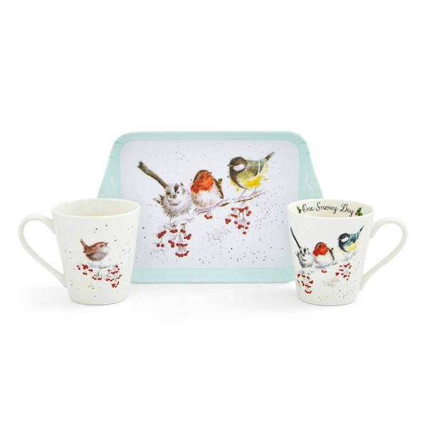 portmeirion Wrendale Designs Snowy Day Mug and Tray Set