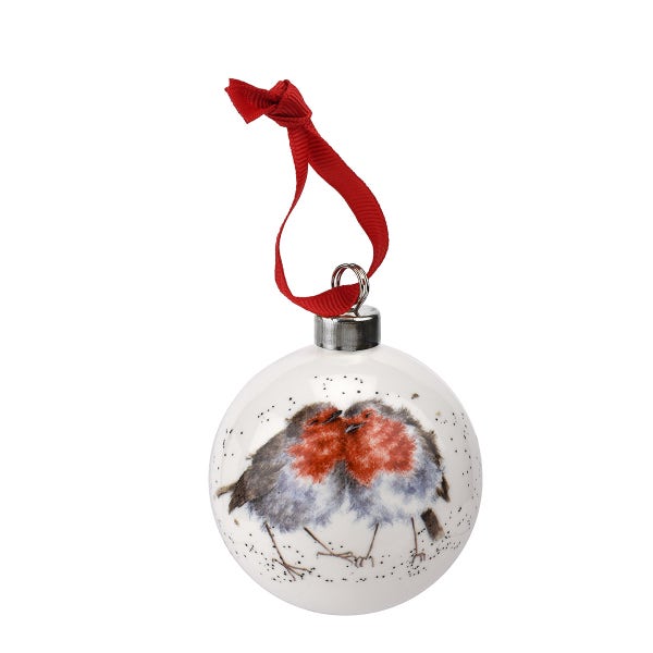 portmeirion Wrendale Designs Snuggled Together Bauble