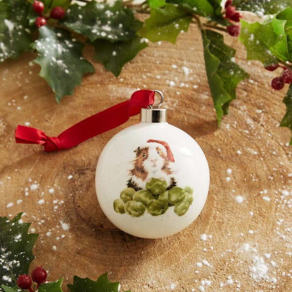 Portmeirion Wrendale Designs Sprouts Christmas Bauble