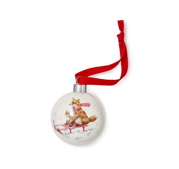 portmeirion Wrendale Designs The Sleigh Ride Bauble