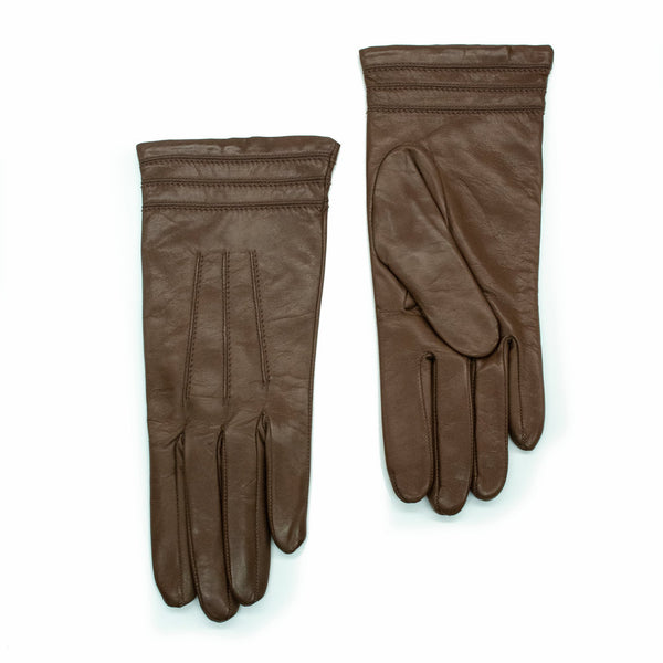 Portolano NAPPA LEATHER GLOVE WITH STITCH DETAIL AT CUFF