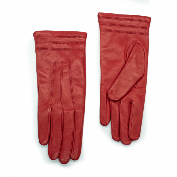 Portolano NAPPA LEATHER GLOVE WITH STITCH DETAIL AT CUFF