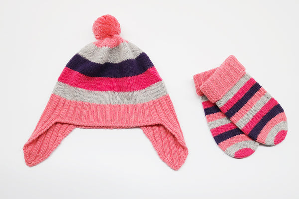 Portolano BABY STRIPED MITTENS