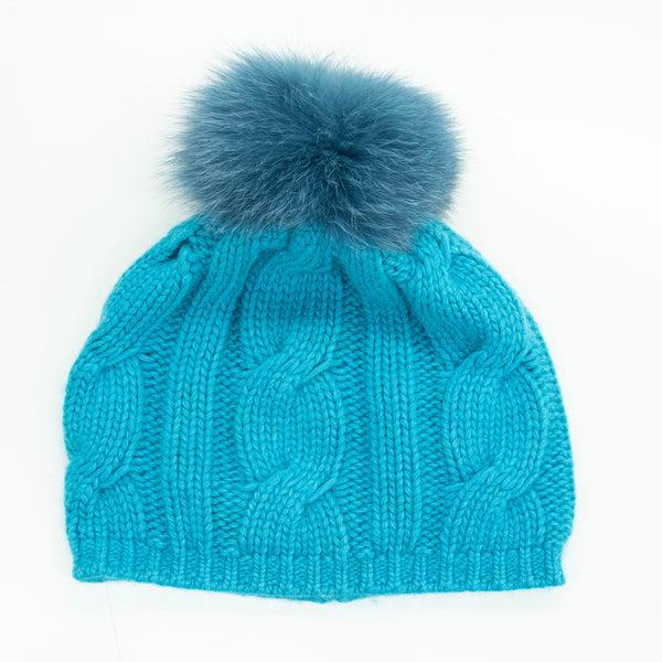 Portolano CABLE HAT WITH POM