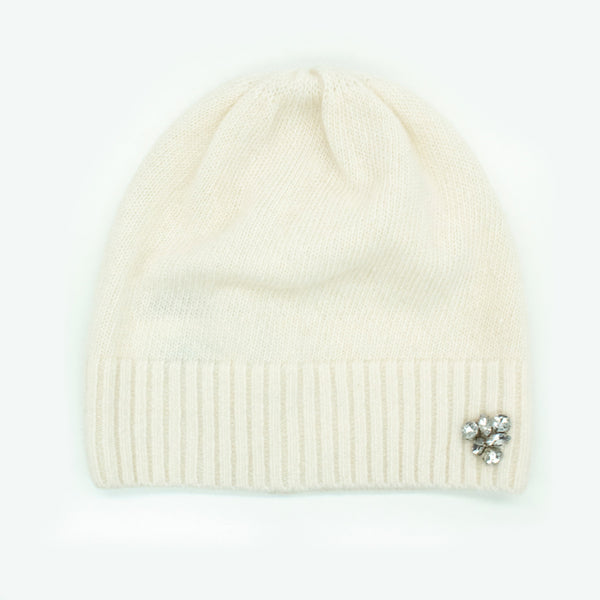 Portolano CASHMERE BEANIE WITH STONES