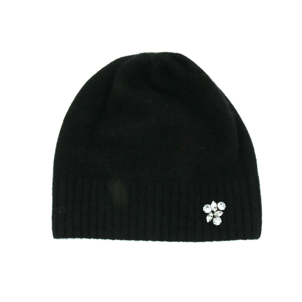 portolano CASHMERE BEANIE WITH STONES