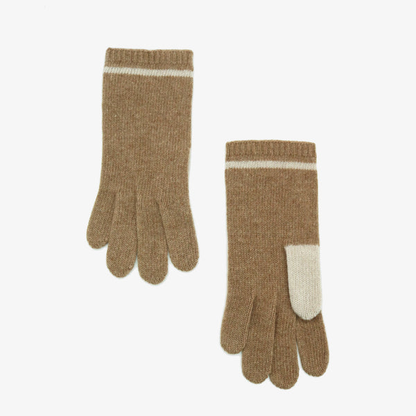 Portolano CASHMERE COLOR BLOCK GLOVES