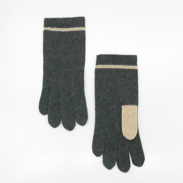 portolano CASHMERE COLOR BLOCK GLOVES