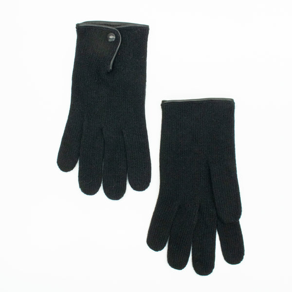 Portolano CASHMERE GLOVES WITH BUTTON