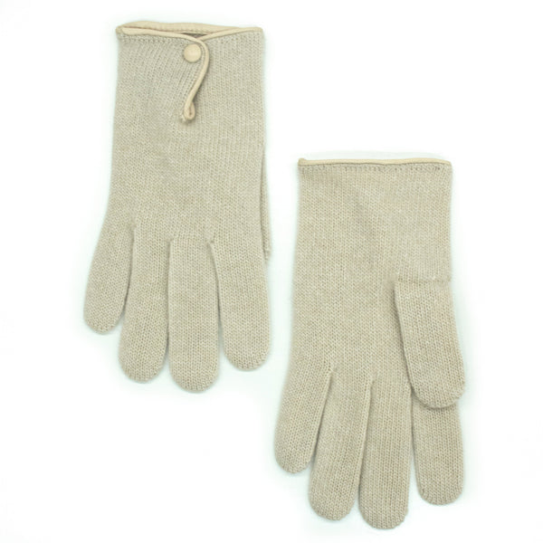 Portolano CASHMERE GLOVES WITH BUTTON