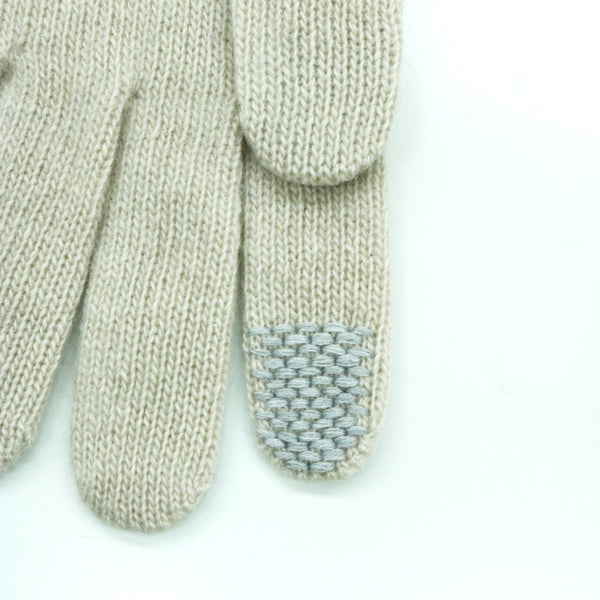 Portolano CASHMERE GLOVES WITH CRYSTAL STONES