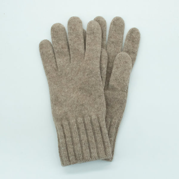 Portolano CASHMERE GLOVES WITH RIBBED CUFF