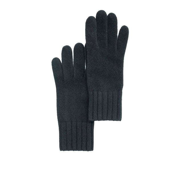 Portolano CASHMERE GLOVES WITH RIBBED CUFF
