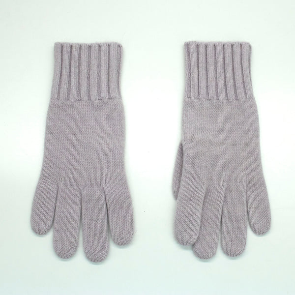 portolano CASHMERE GLOVES WITH RIBBED CUFF
