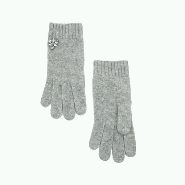 Portolano CASHMERE GLOVES WITH STONES