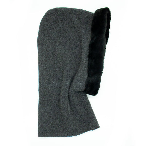 Portolano CASHMERE HOOD WITH FUR