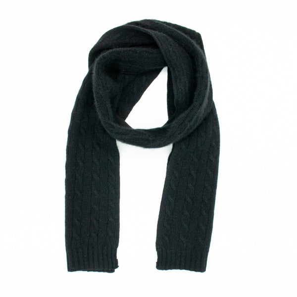 Portolano CASHMERE SCARF IN CABLES DESIGN