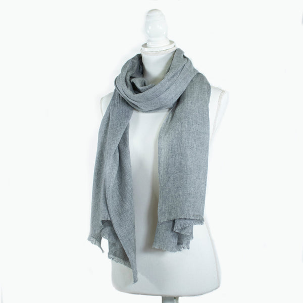Portolano CASHMERE SCARF WITH FRINGES