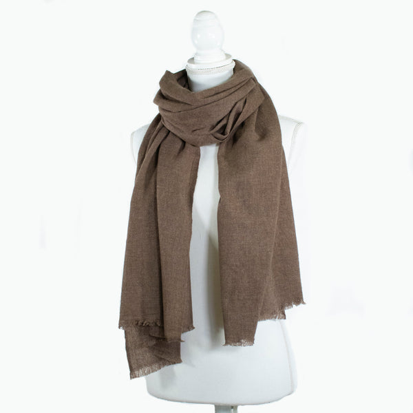 portolano CASHMERE SCARF WITH FRINGES