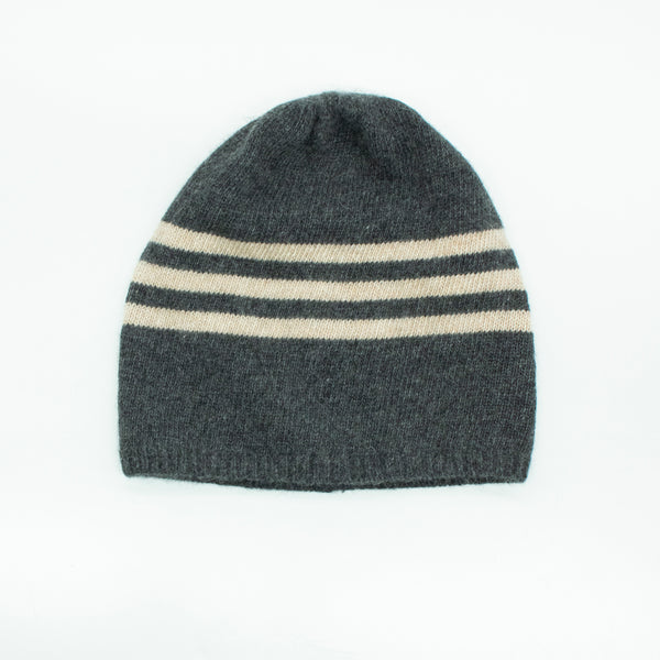 portolano CASHMERE STRIPED BEANIE