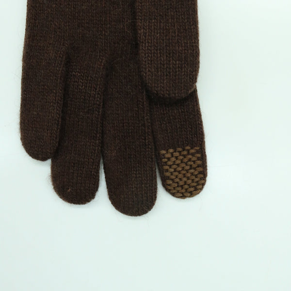Portolano CASHMERE TECH GLOVES WITH CHAIN