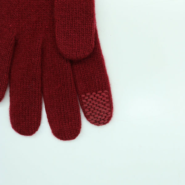 Portolano CASHMERE TECH GLOVES WITH CHAIN