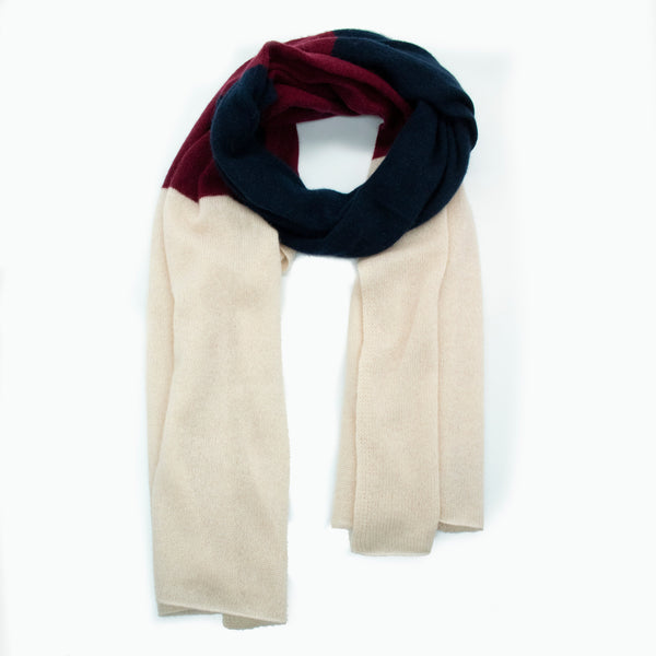 Portolano CASHMERE WIDE STRIPE WRAP