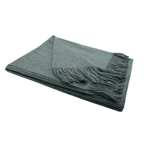 Portolano CASHMERE WOVEN THROW WITH FRINGES