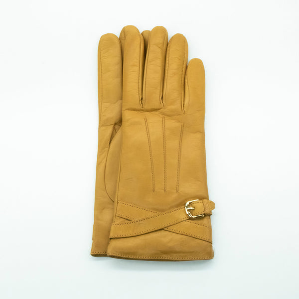 portolano LEATHER GLOVES WITH BELT