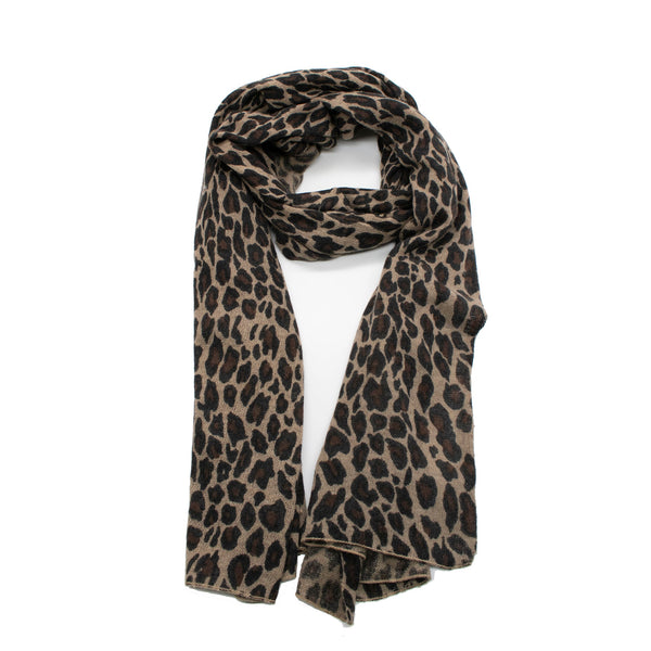 portolano LEOPARD PRINT SCARF