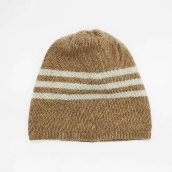 Portolano MEN'S CASHMERE STRIPED BEANIE