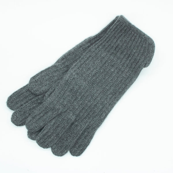 Portolano MEN'S RIBBED CASHMERE GLOVES