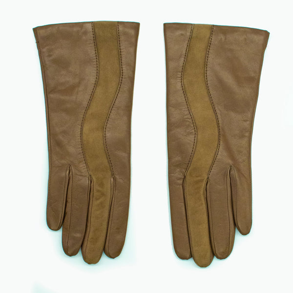 Portolano NAPPA LEATHER GLOVE WITH SUEDE INSERT