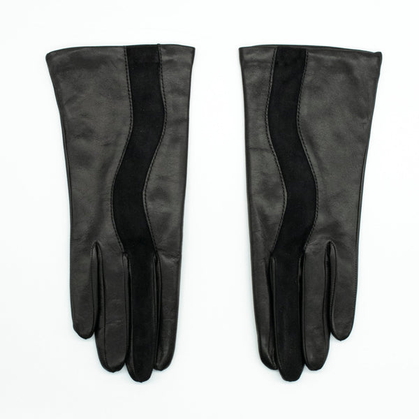 portolano NAPPA LEATHER GLOVE WITH SUEDE INSERT