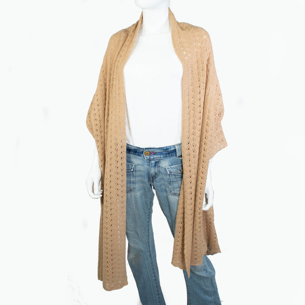 Portolano OPEN WORK CASHMERE WRAP