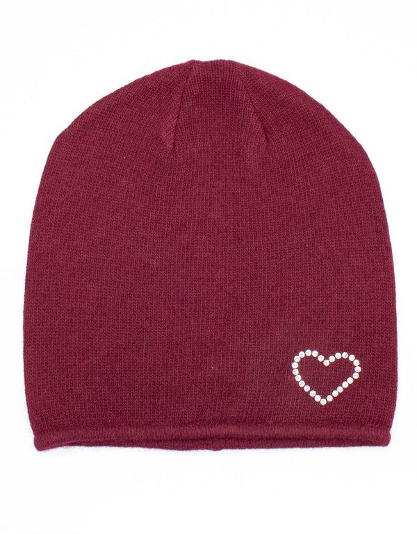 portolano SLOUCHY HAT WITH HEART
