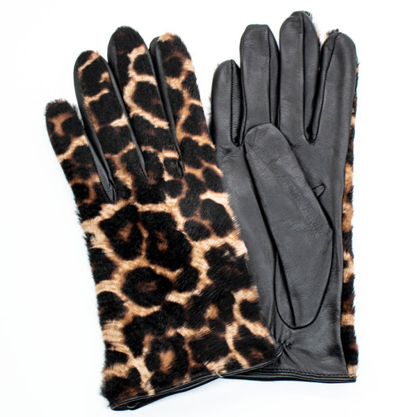 portolano TECH LEATHER GLOVES IN ANIMAL PRINT