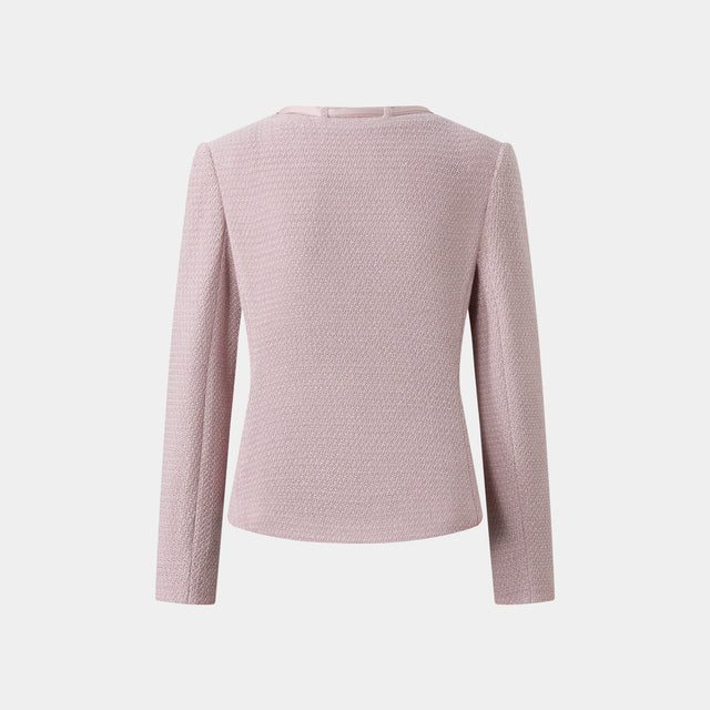 Ports 1961 ADORABLE PINK TWEED DRESS WITH BOW A SWEET TOUCH OF CHARM ORCHID HUSH