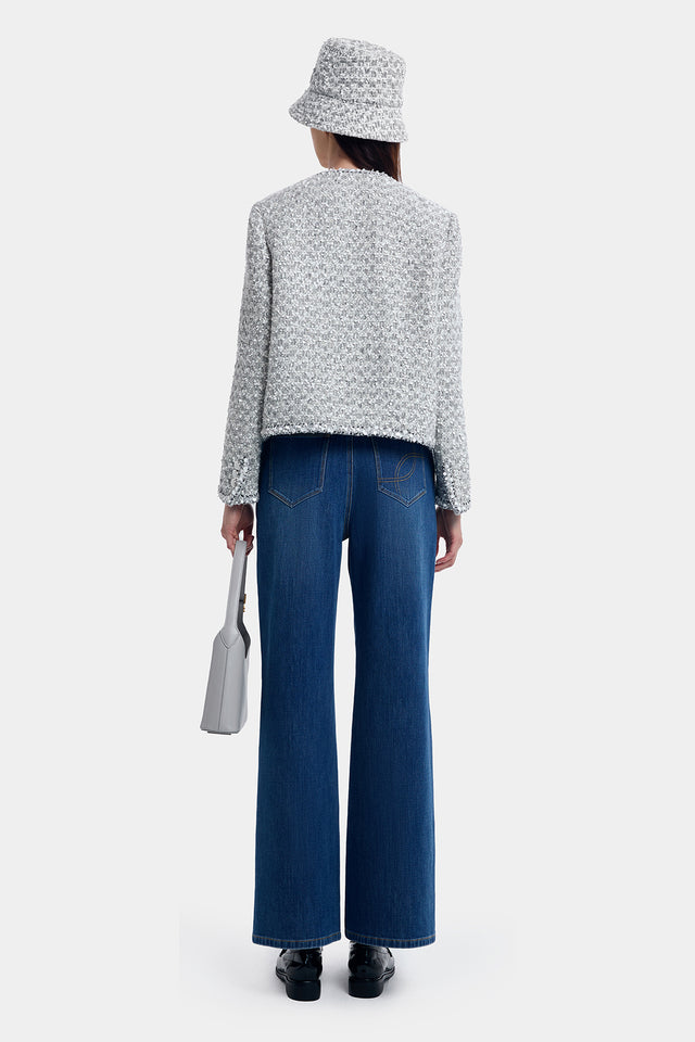 Ports 1961 ALPINE ELEGANCE TWEED JACKET QUIET GRAY MIX