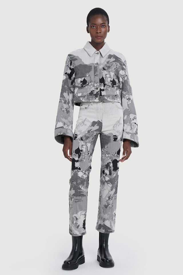 Ports 1961 ALPINE ESSENCE DENIM JEANS B96-Greys Mix